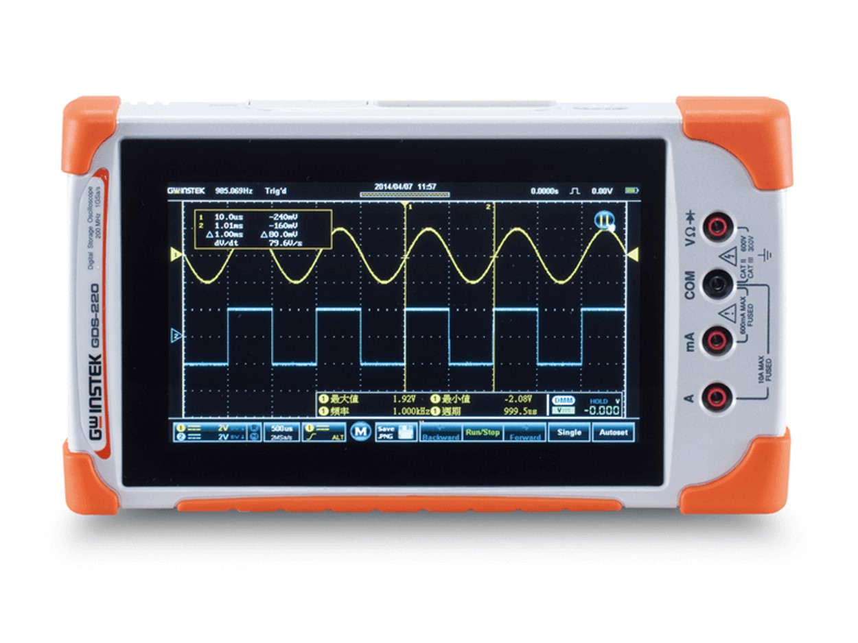 GDS-300/200 시리즈 200MHz/100MHz/70MHz 휴대용 디지털 스코프미터, GWINSTEK