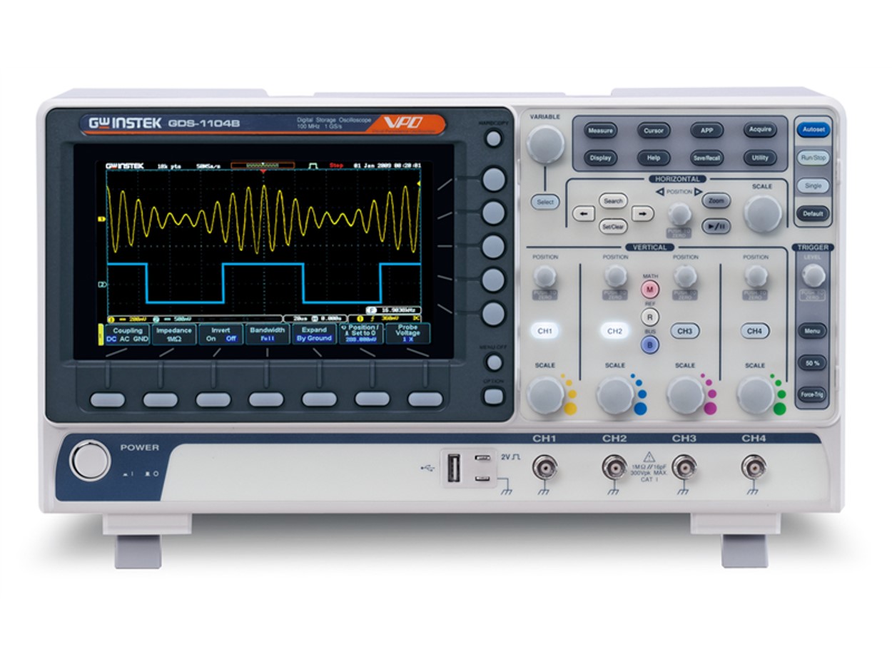 GDS-1000B 시리즈 100MHz/70MHz 디지털 스토리지 오실로스코프, GWINSTEK