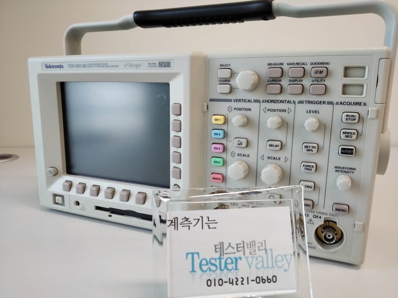 TDS3014B  Tektronix Digital Oscilloscope 100MHz주파수대역, 4채널, 텍트로닉스 중고오실로스코프