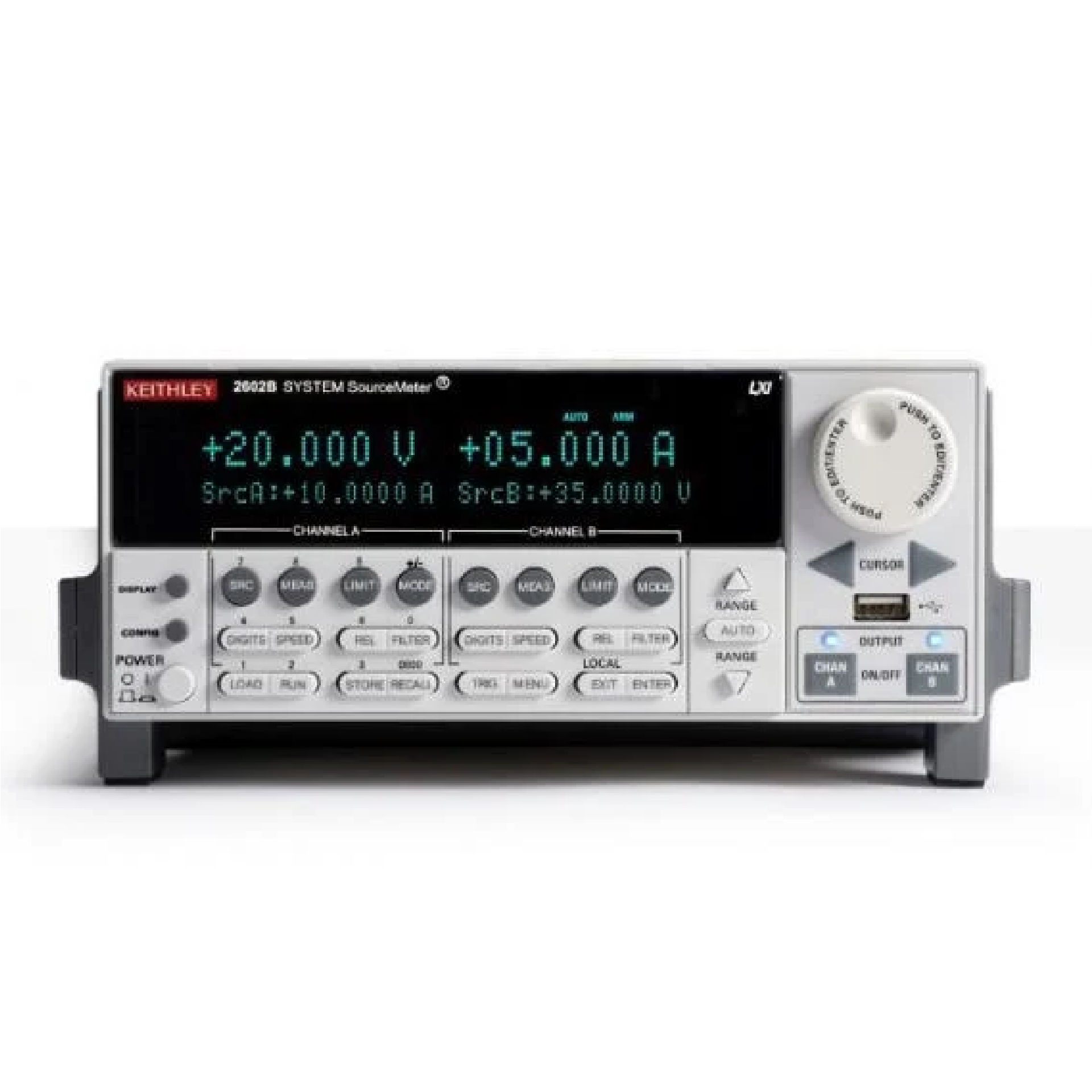 [중고] Keithley 2602B 듀얼채널 소스미터 SMU | ±200V · ±3A DC · 10A 펄스 | 고속 I-V 측정 & 병렬 테스트 지원